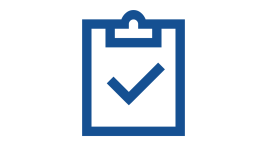 Clipboard with a check mark icon